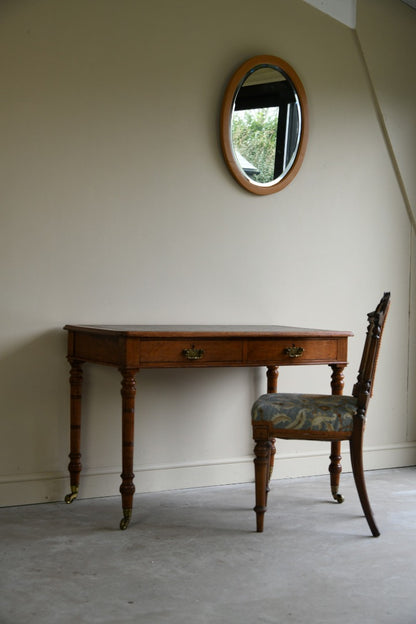 Edwardian Oak Writing Table