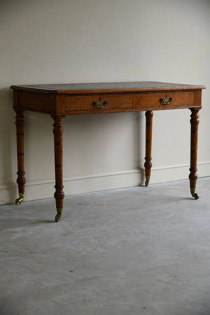 Edwardian Oak Writing Table