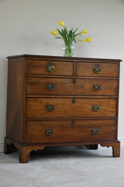 Georgian Mahogany Cross Banded Chest of Drawers