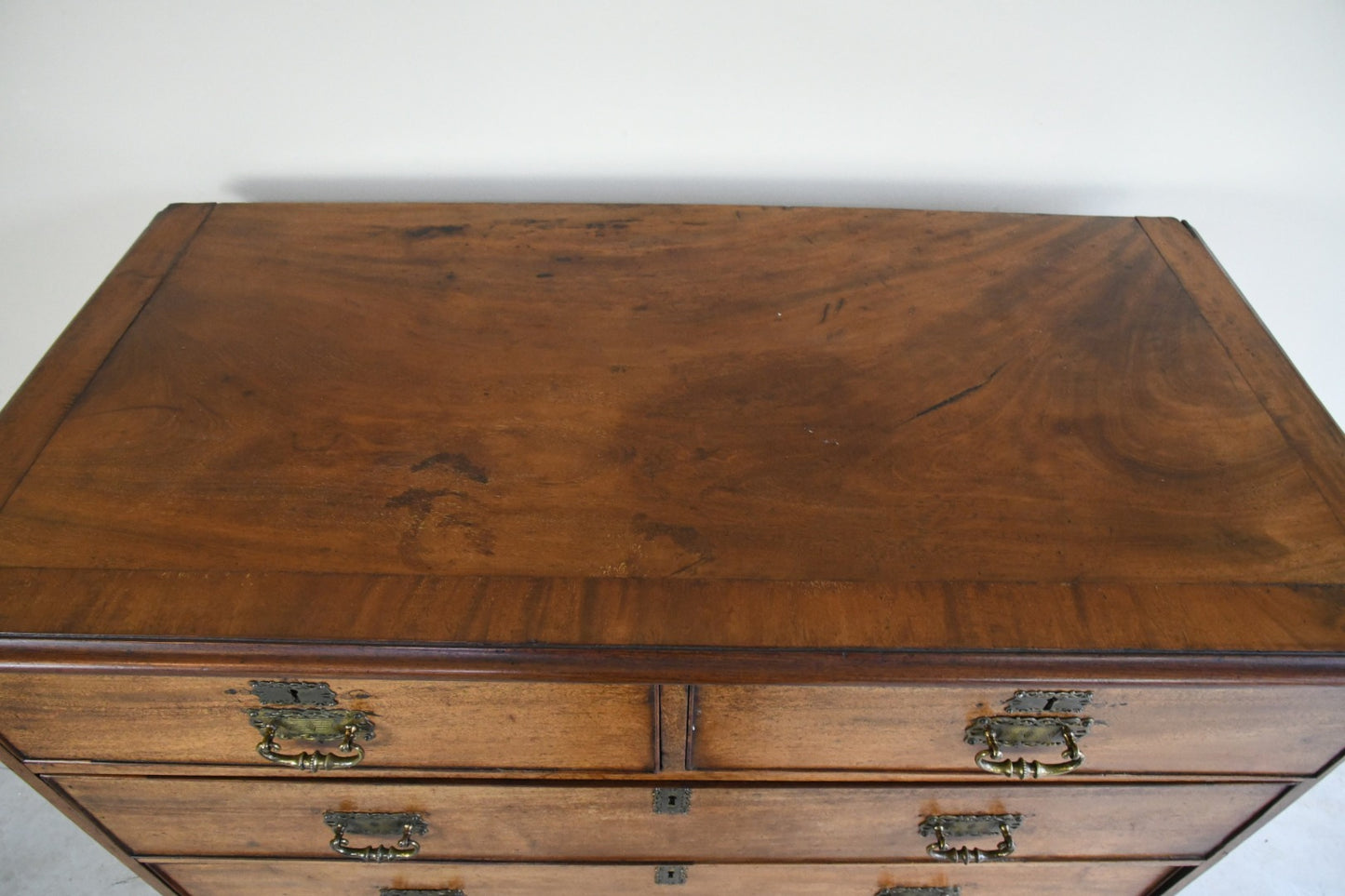 Georgian Mahogany Cross Banded Chest of Drawers