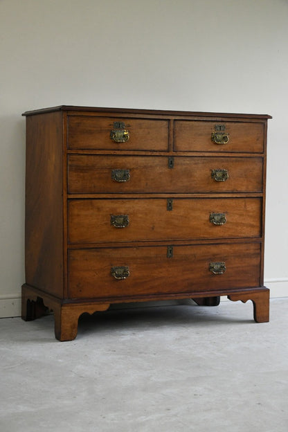 Georgian Mahogany Cross Banded Chest of Drawers