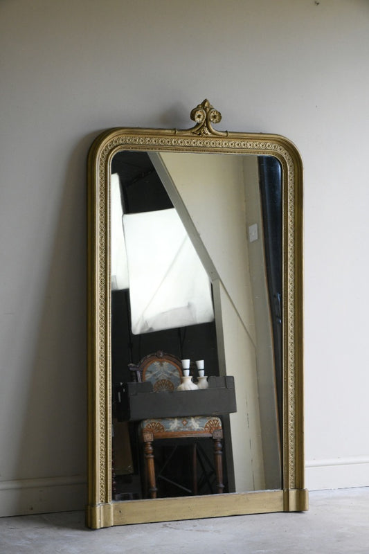 Large French Antique Gilt Mirror