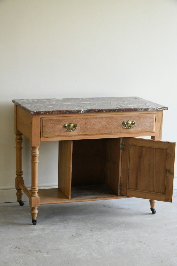 Marble Top Walnut Washstand