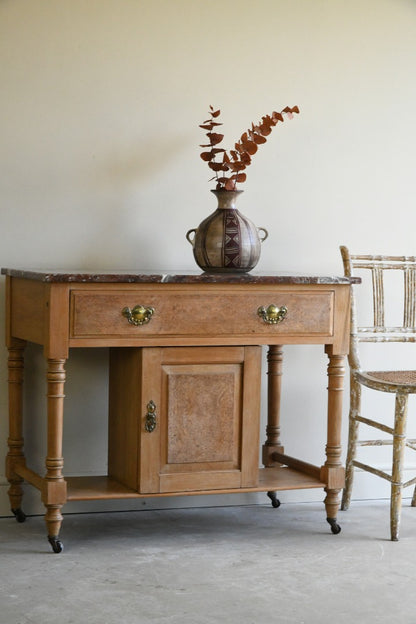 Marble Top Walnut Washstand