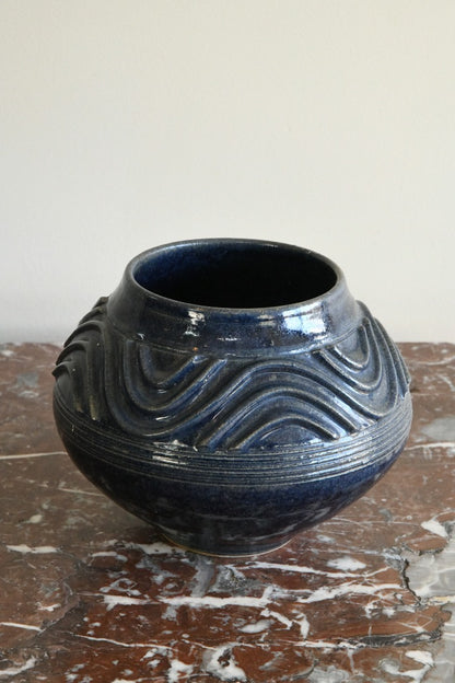 Blue Glazed Pot