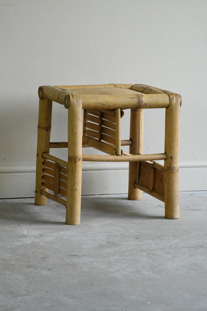 Vintage Bamboo Stool