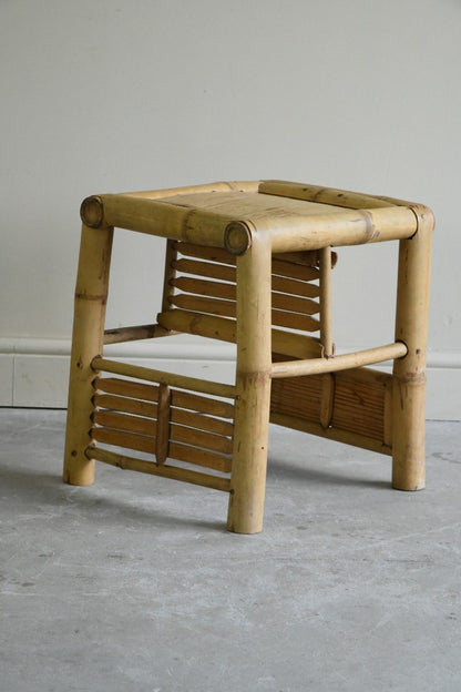 Vintage Bamboo Stool