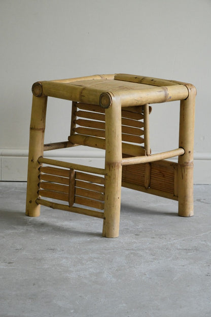 Vintage Bamboo Stool