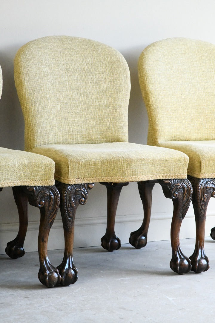 6 Upholstered Georgian Style Dining Chairs