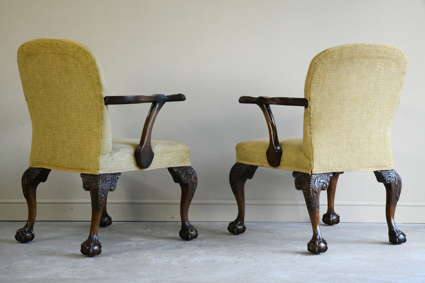 6 Upholstered Georgian Style Dining Chairs