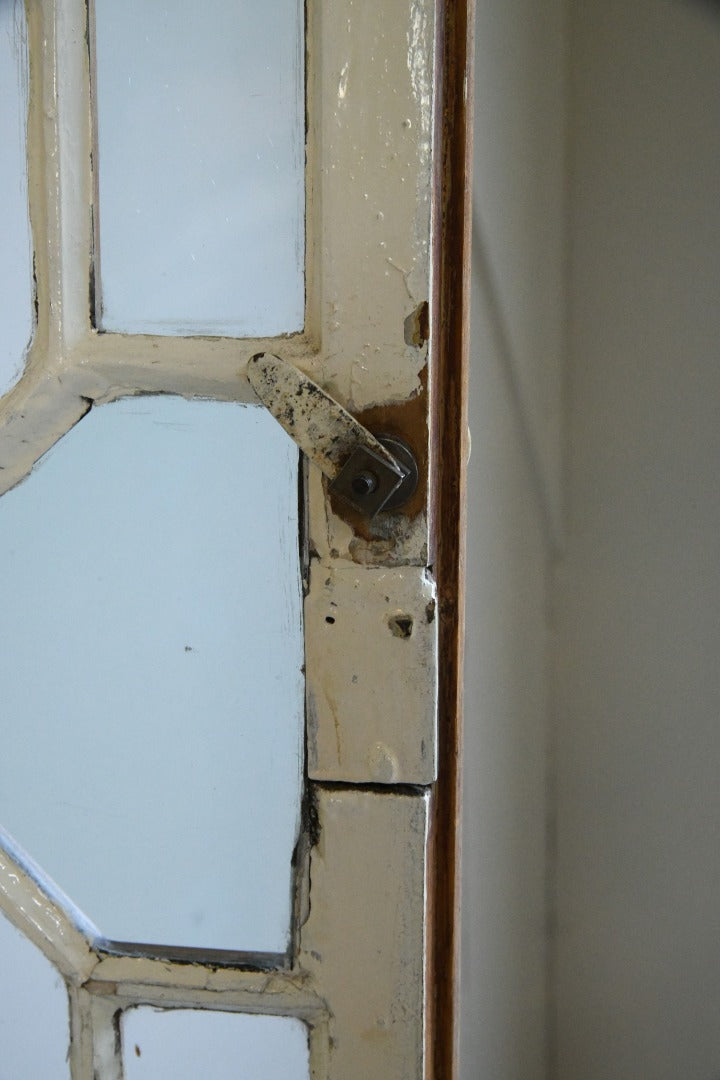 Antique Pine Astragal Glazed Corner Cupboard 