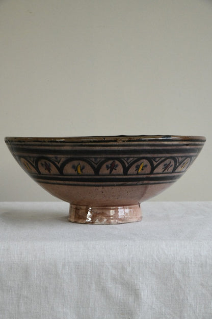 Vintage Morroccan Glazed Bowl