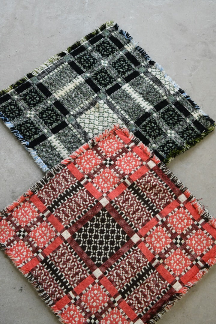 Pair Welsh Blanket Cushion Covers