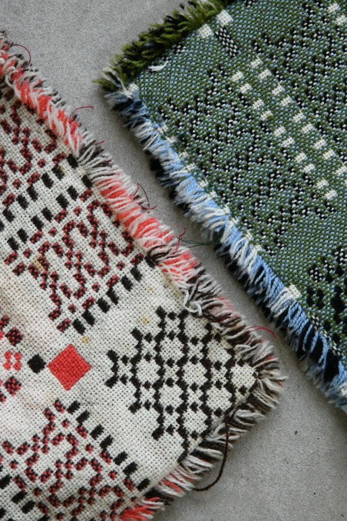 Pair Welsh Blanket Cushion Covers