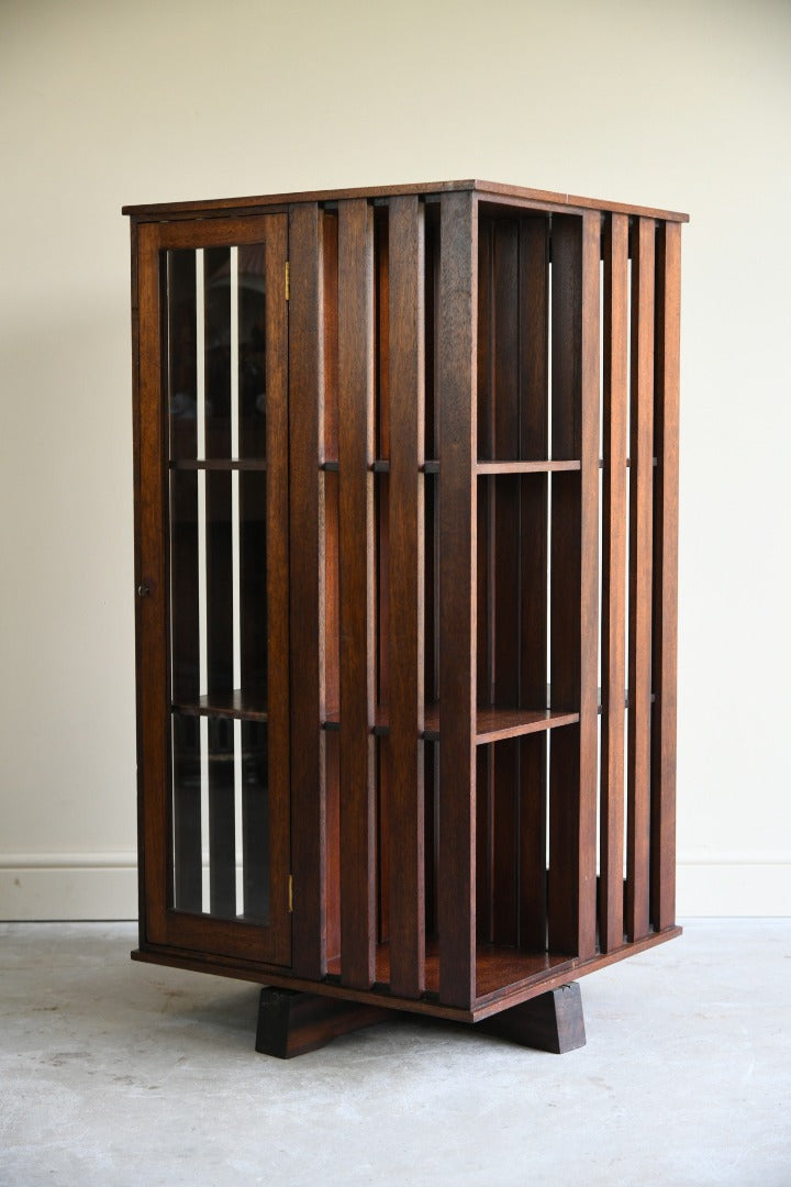 Mahogany Revolving Bookcase