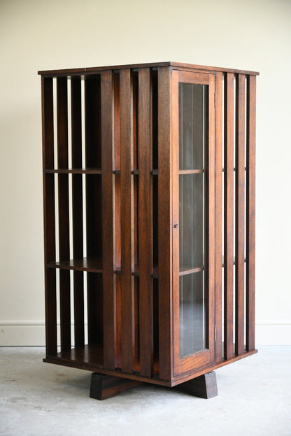 Mahogany Revolving Bookcase