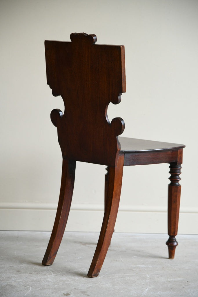 Single Antique Mahogany Hall Chair