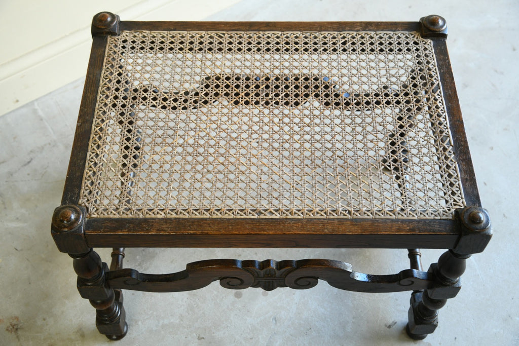 Carolean Style Caned Stool
