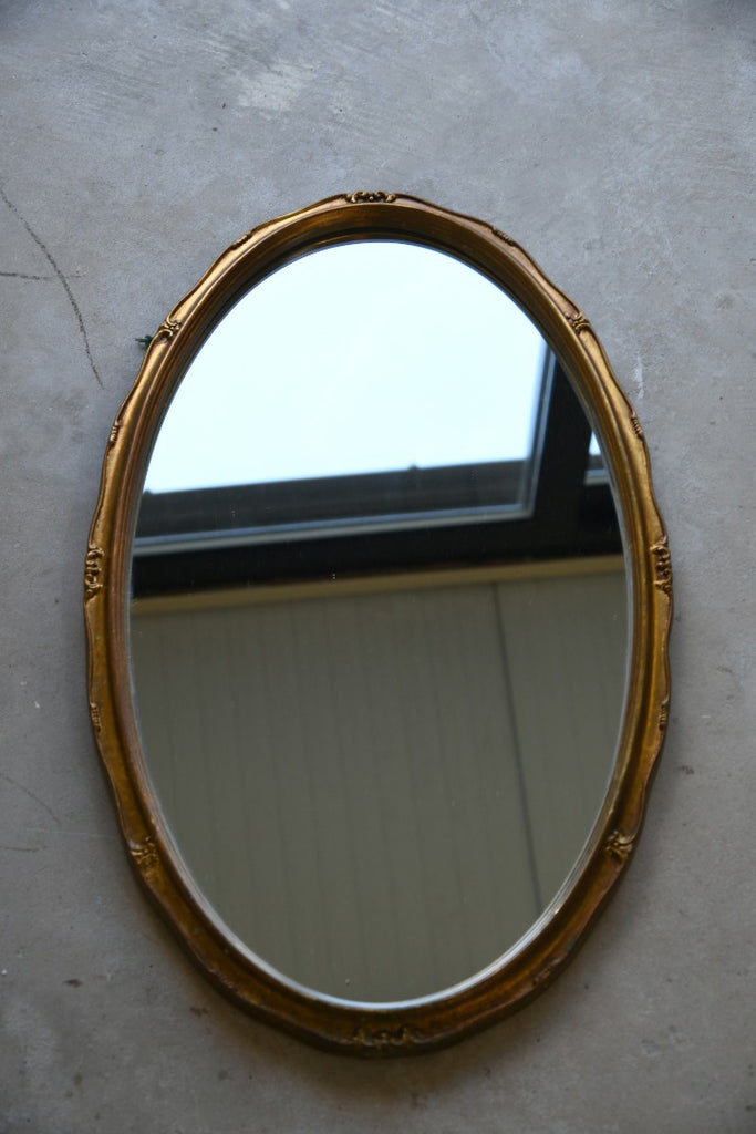 3 Oval Gilt Mirrors