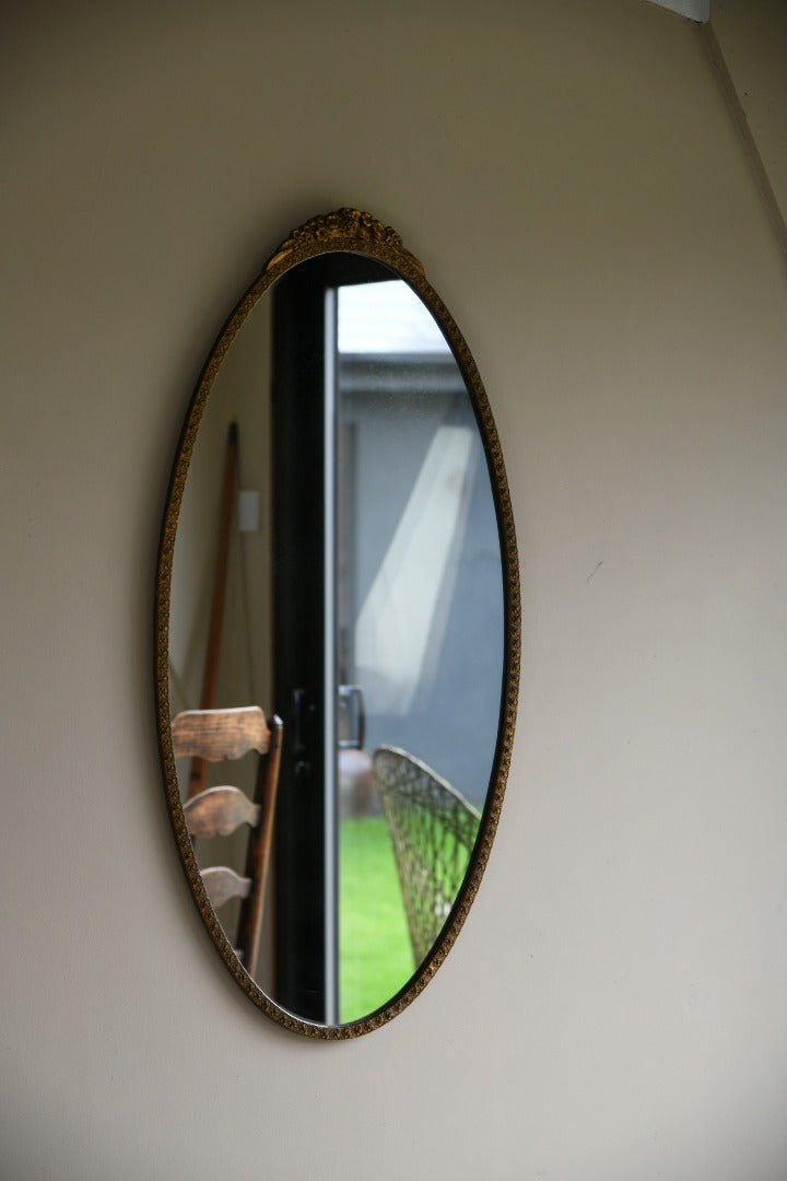 Oval Mid 20th Century Mirror