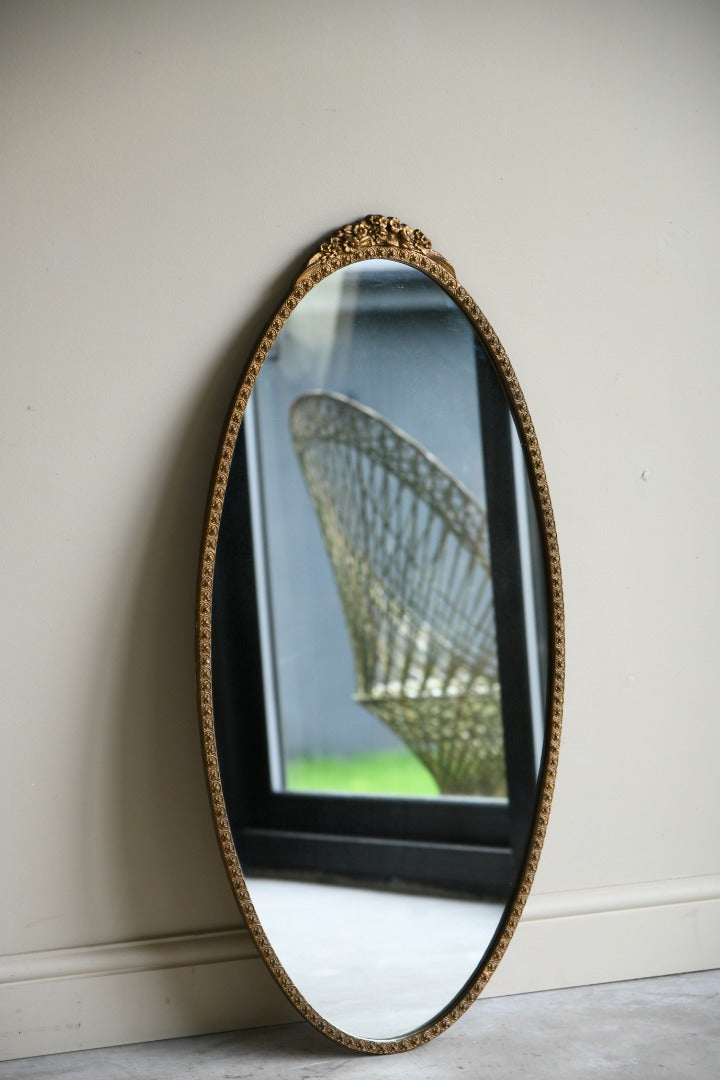 Oval Mid 20th Century Mirror