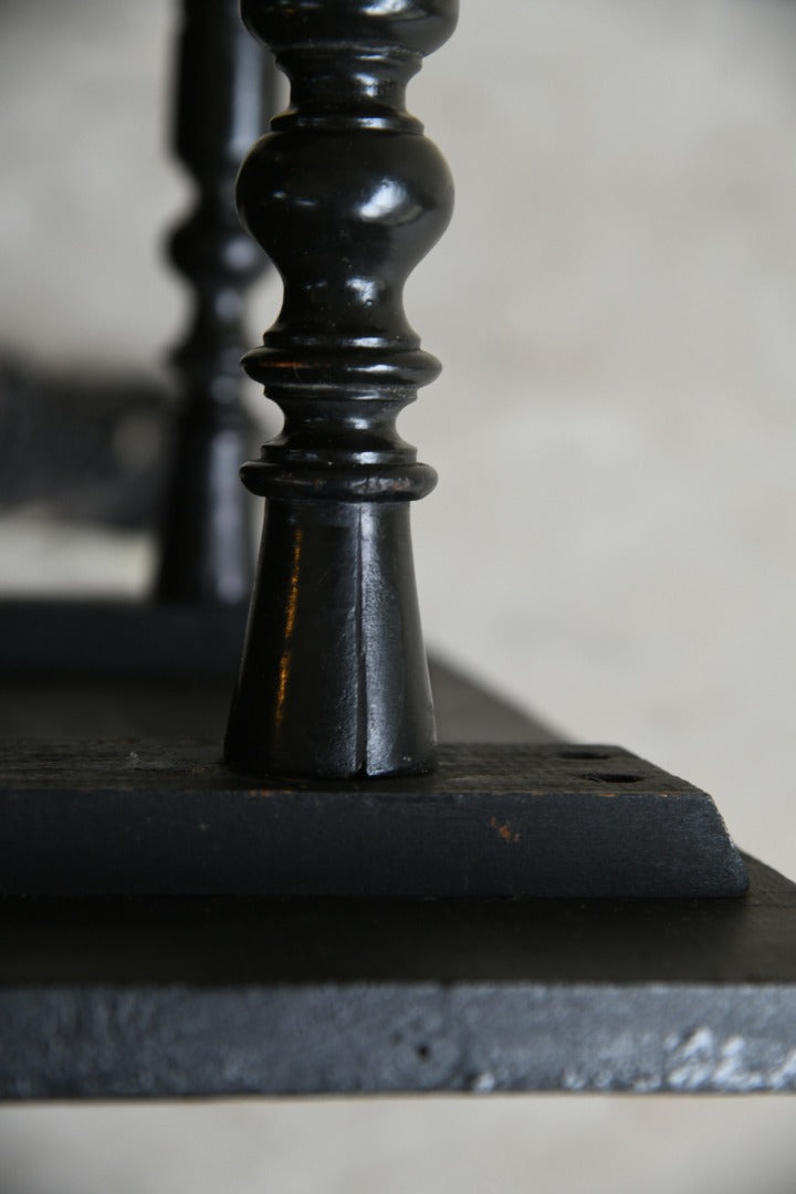 Victorian Ebonised Two Tier Occasional Table