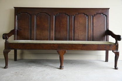 Georgian Oak Settle