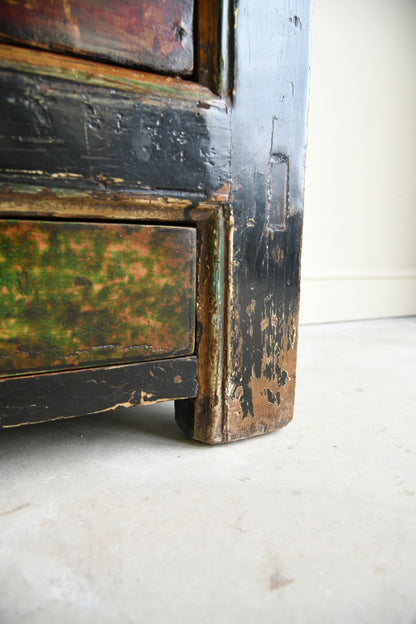 Chinese Floral Painted Sideboard