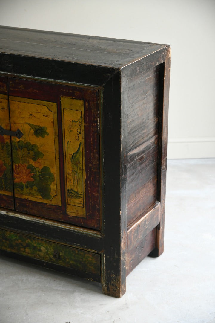 Chinese Floral Painted Sideboard