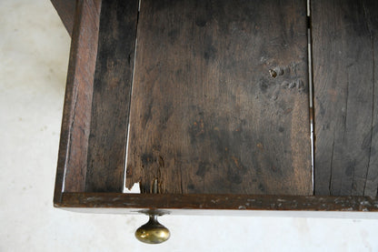 Rustic Country Oak Side Table