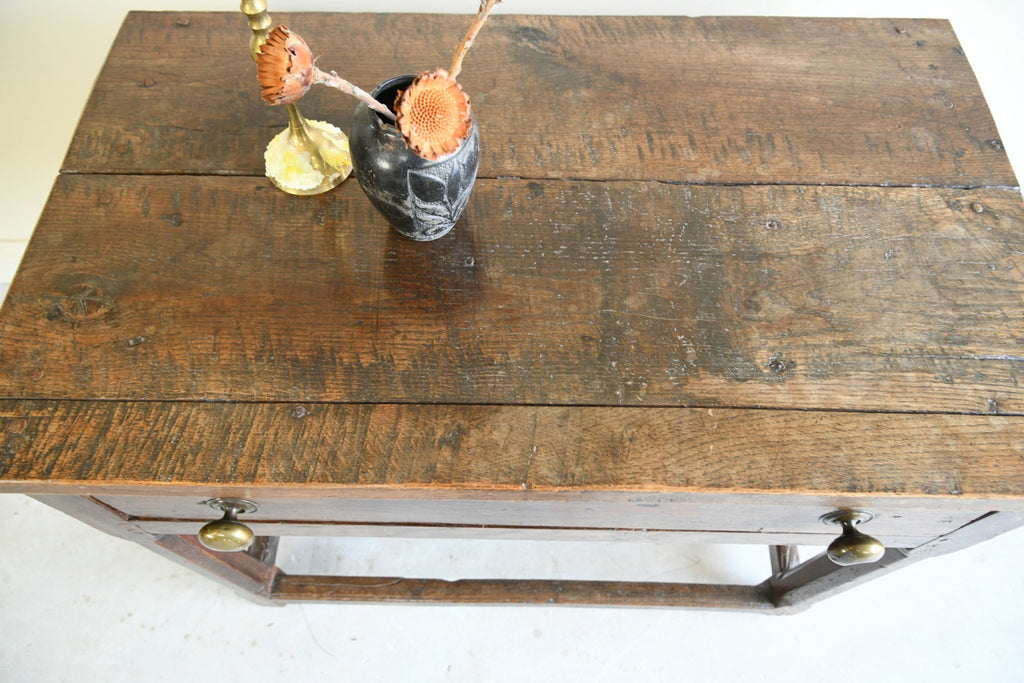 Rustic Country Oak Side Table