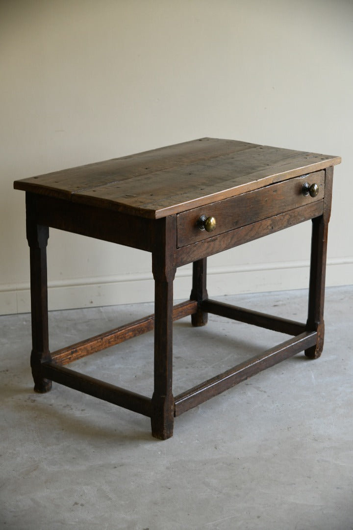 Rustic Country Oak Side Table