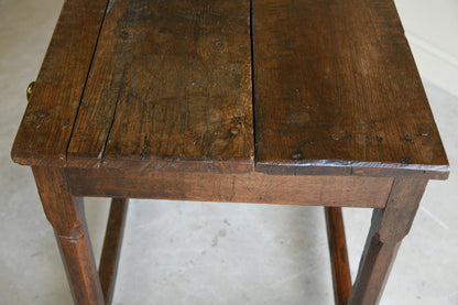 Rustic Country Oak Side Table