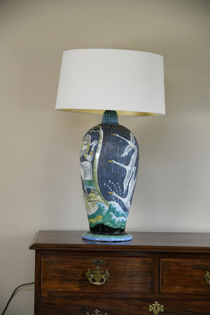Large Marian Zawadzki Tilgmans Ceramic Lamp