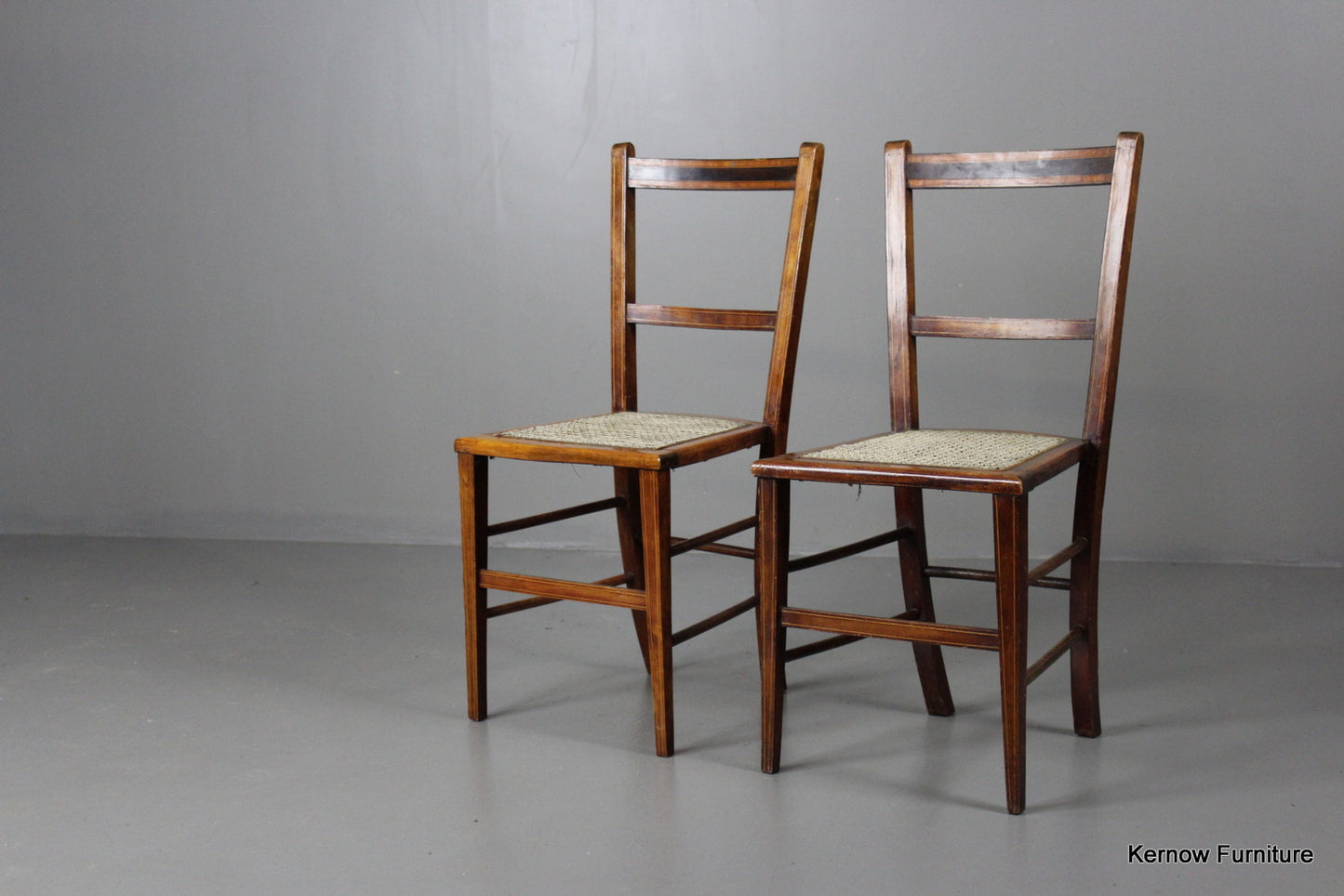 Pair Small Occasional Chairs - Kernow Furniture