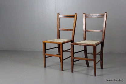 Pair Small Occasional Chairs - Kernow Furniture