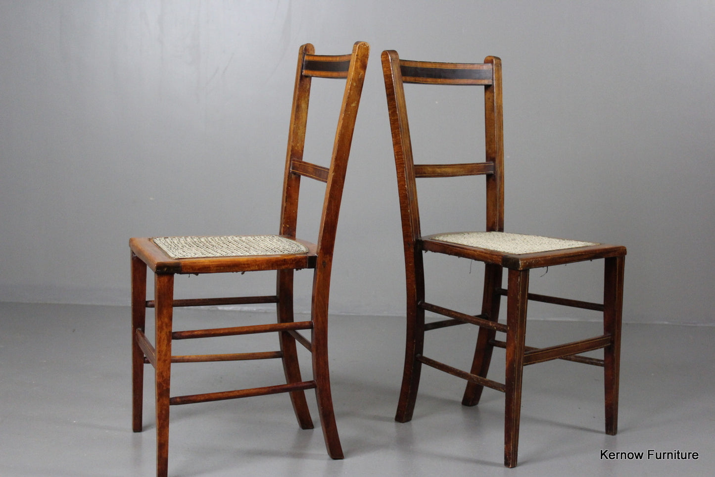 Pair Small Occasional Chairs - Kernow Furniture