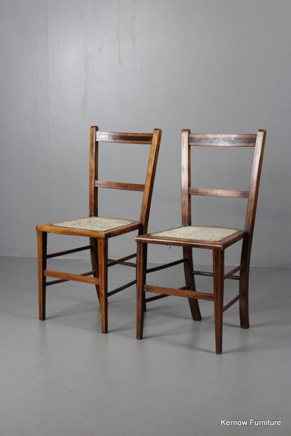 Pair Small Occasional Chairs - Kernow Furniture