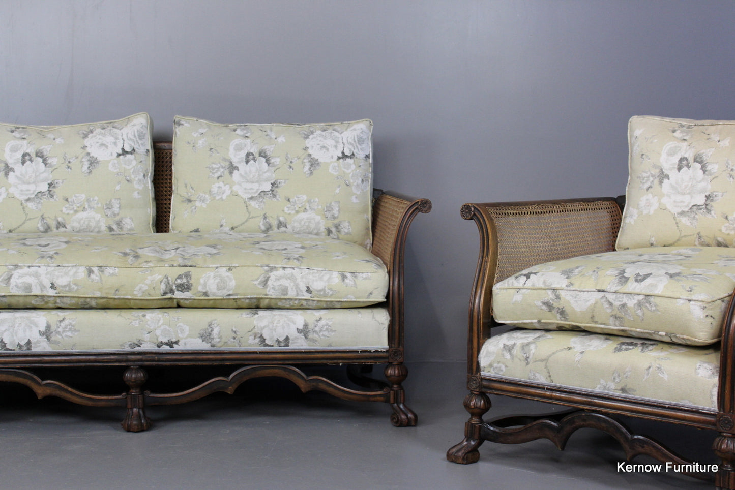 Early 20th Century Bergere Suite - Kernow Furniture