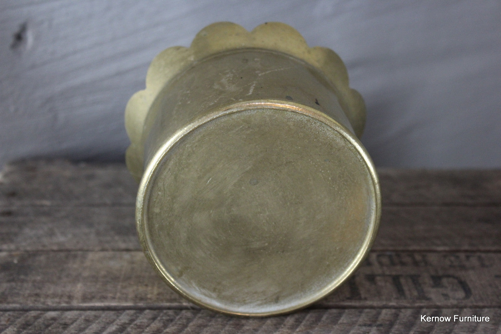 Brass Trench Art Plant Pot - Kernow Furniture