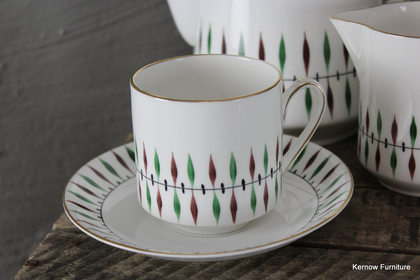 1950's Royal Grafton China Coffee Set - Kernow Furniture