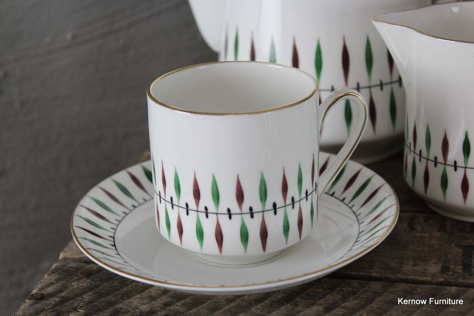 1950's Royal Grafton China Coffee Set - Kernow Furniture