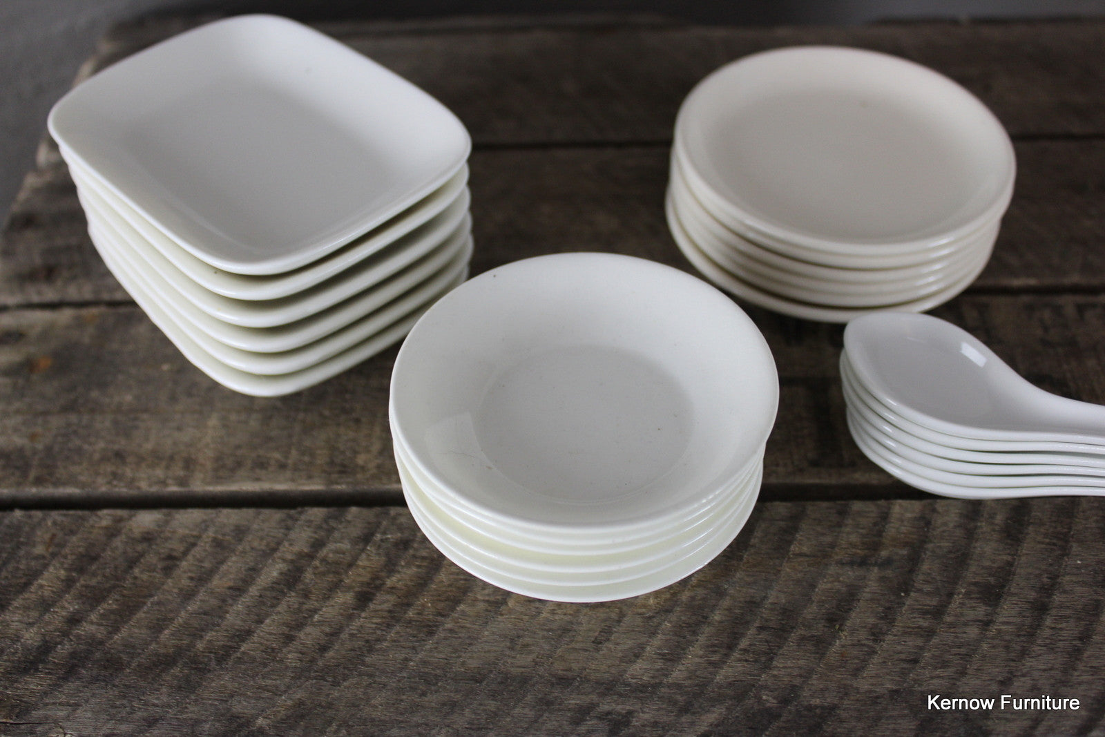 Collection Small White Dishes - Kernow Furniture