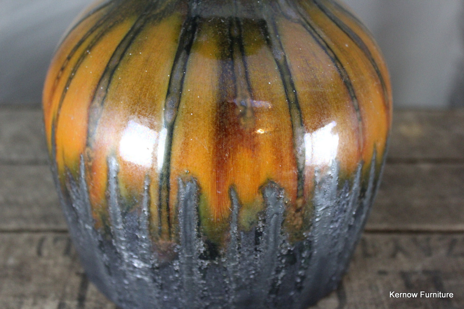 Retro Glazed Pottery Lamp - Kernow Furniture