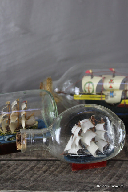 3 Ships In Bottles - Kernow Furniture