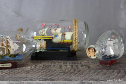 3 Ships In Bottles - Kernow Furniture