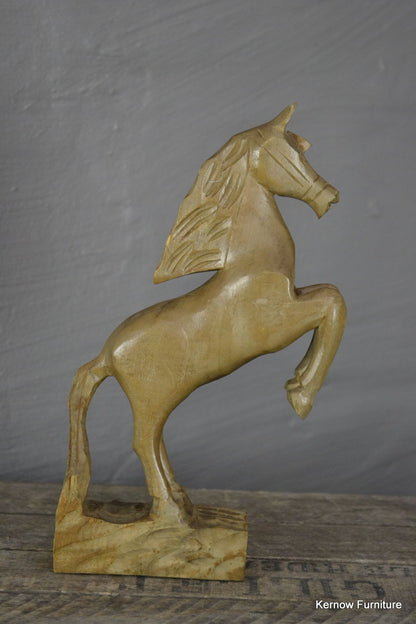 Hand Carved Horse Statue Ornament - Kernow Furniture