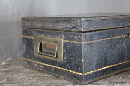 Black Victorian Campaign Tin - Kernow Furniture