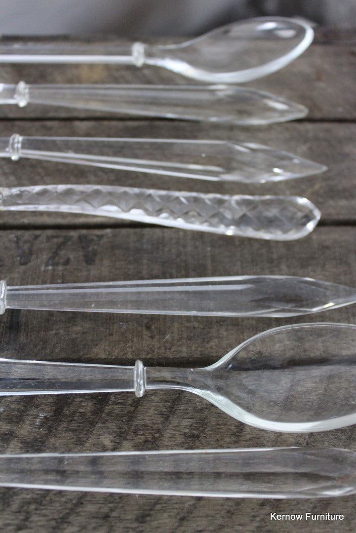 Assorted Glass Salad Servers - Kernow Furniture