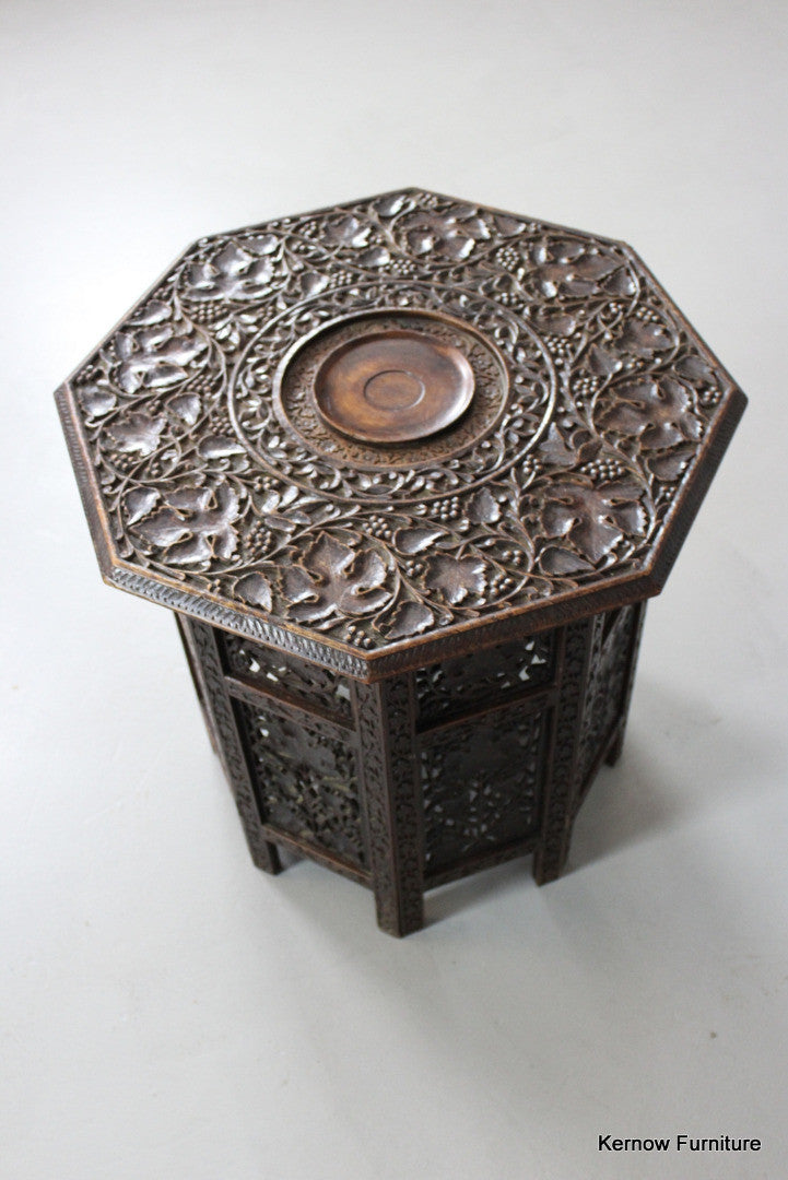 Carved Eastern Side Table - Kernow Furniture